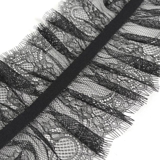Burlesque Träger-Harness-Body Barbarella diVine mit Rüschen