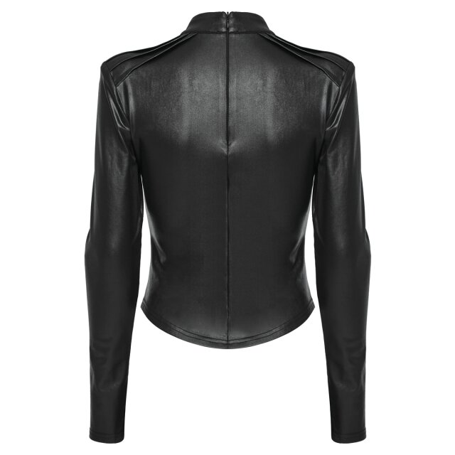 PUNK RAVE Wetlook Longsleeve Top Malicia