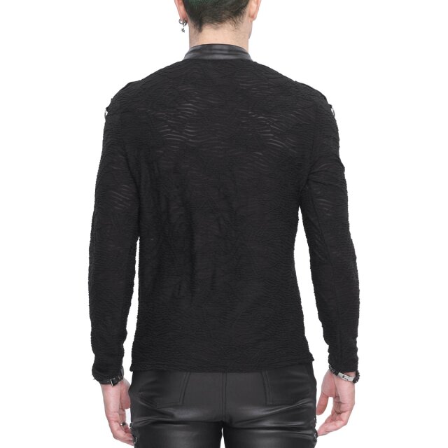 Devil Fashion longsleeve Wächter with imitation leather straps