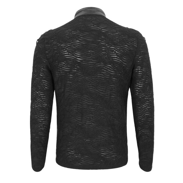 Devil Fashion longsleeve Wächter with imitation leather straps