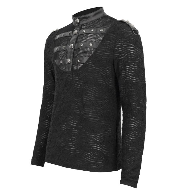 Devil Fashion longsleeve Wächter with imitation leather straps