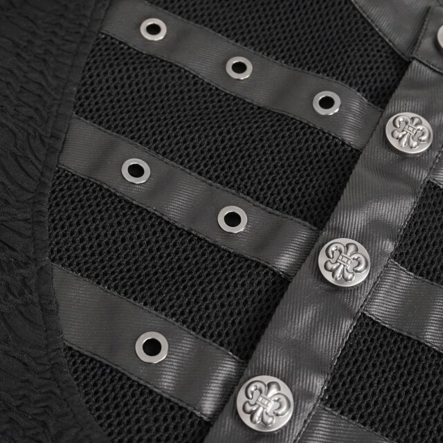 Devil Fashion longsleeve Wächter with imitation leather straps