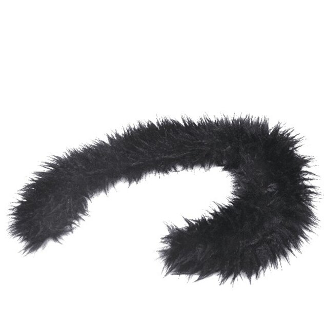 Langer Samtmantel Dark Reigness mit abnehmbarem Fake Fure-Revers S