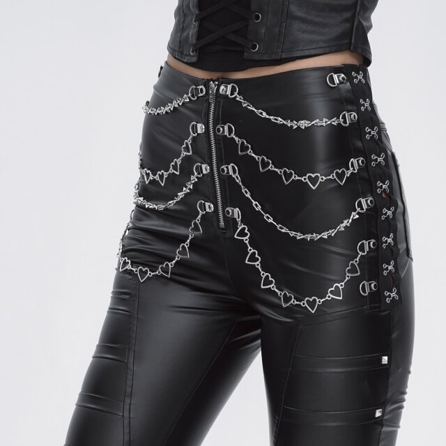Devil Fashion leatherette trousers Heart Of Steel
