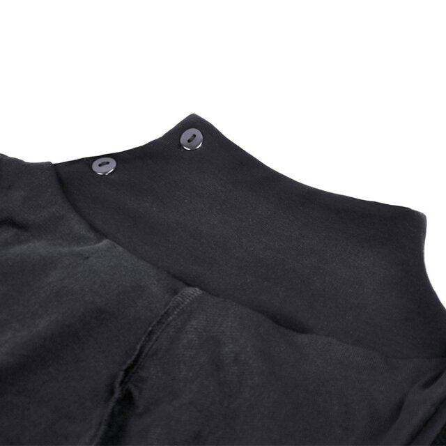 Hooded Cyber Goth/Punk Shirt mit langen Ärmeln XS