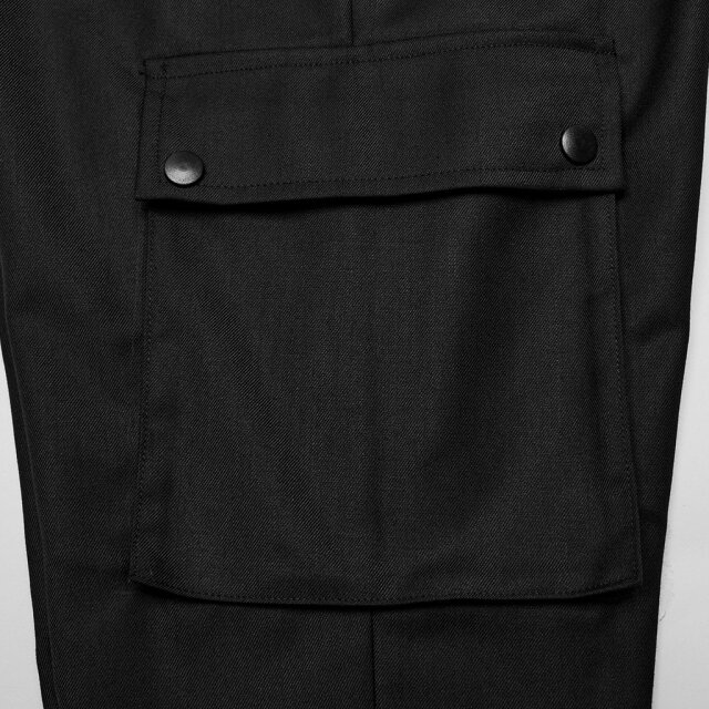 PUNK RAVE Uniform Bundfaltenhose Admiral Atkins mit Cargo-Tasche