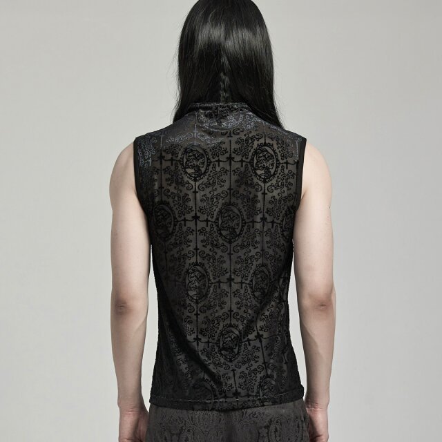 Punk Rave Mesh Tanktop Skull Cameo S/M