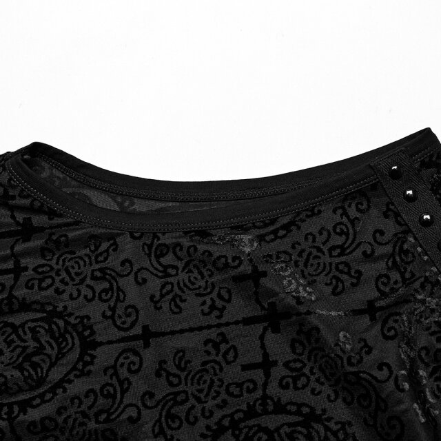 Punk Rave Mesh Tanktop Skull Cameo S/M