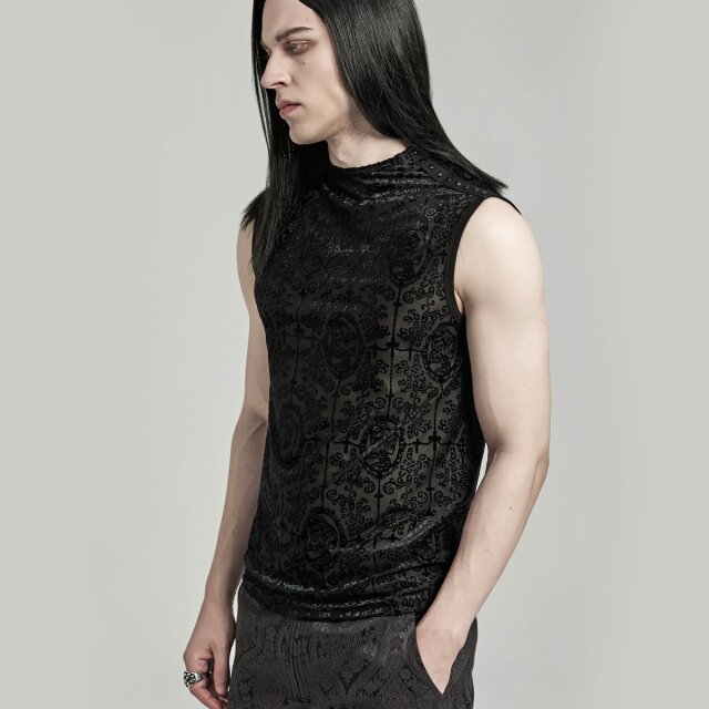 Punk Rave Mesh Tanktop Skull Cameo XXL/3XL