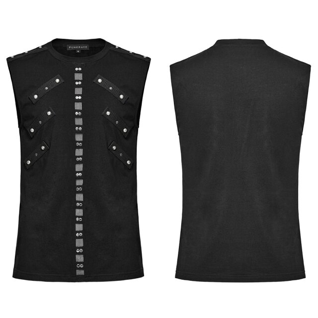 Punk Rave tank top Riot with studs