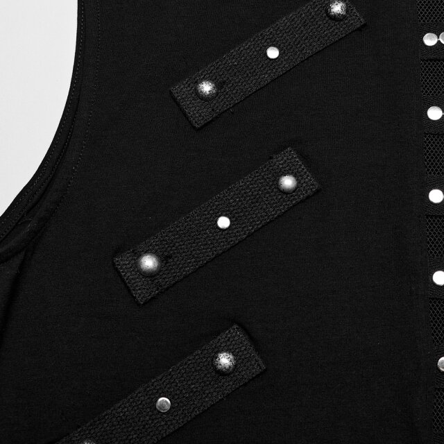 Punk Rave tank top Riot with studs