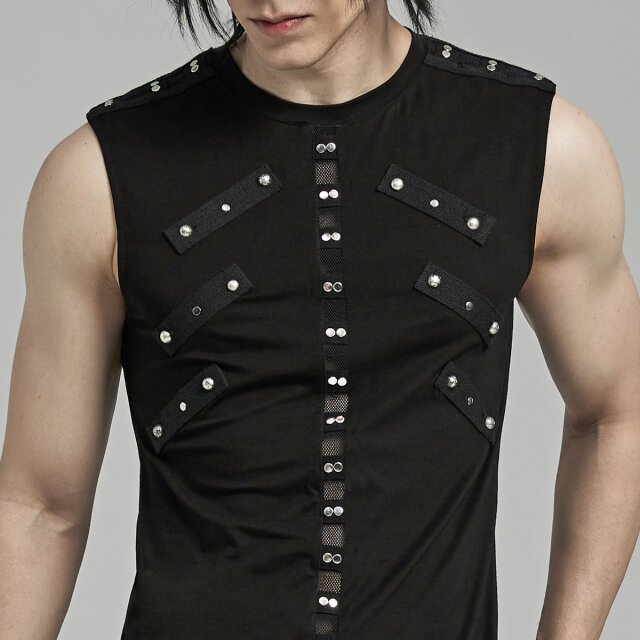 Punk Rave tank top Riot with studs