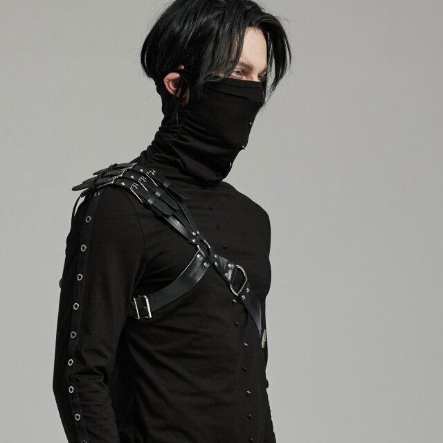 PUNK RAVE asymmetrisches Oberkörper-Harness Beloved Venom