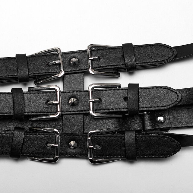 PUNK RAVE asymmetrisches Oberkörper-Harness Beloved Venom