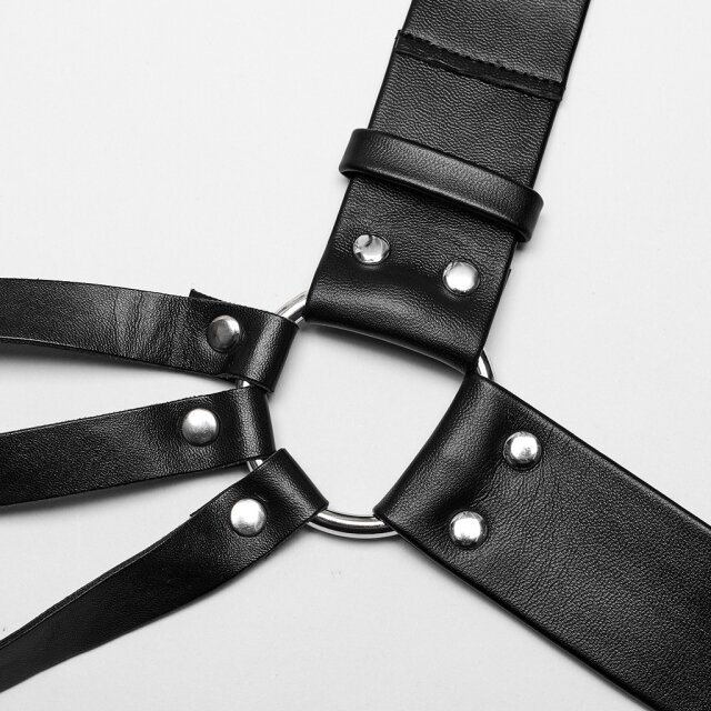 PUNK RAVE asymmetrisches Oberkörper-Harness Beloved Venom
