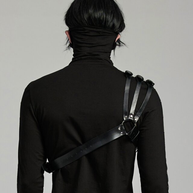 PUNK RAVE asymmetrisches Oberkörper-Harness Beloved Venom