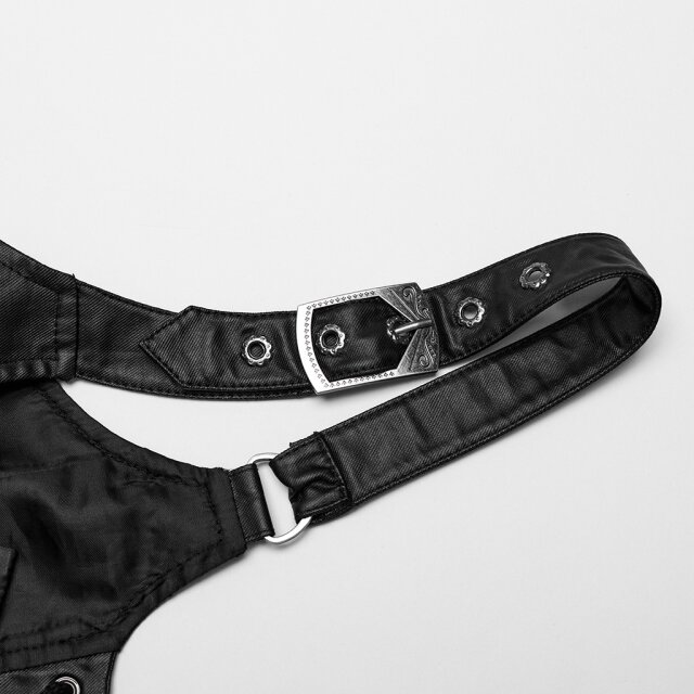 PUNK RAVE underbust leatherette corsage Destiny with straps