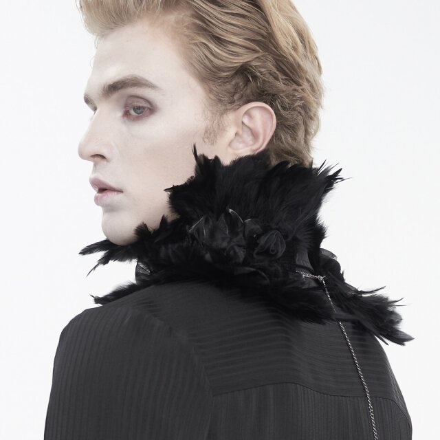 Devil Fashion Unisex Federkragen Corvus XXL-5XL