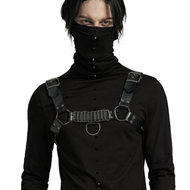 PUNK RAVE Chest harness Desolate with straps