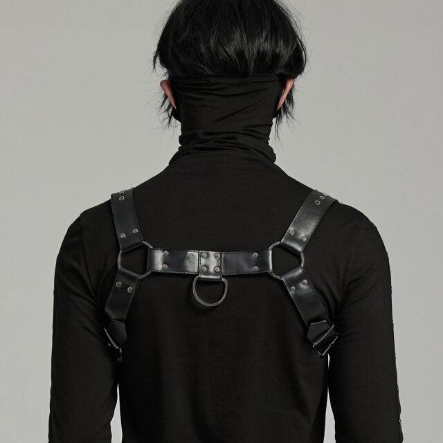 PUNK RAVE Chest harness Desolate with straps