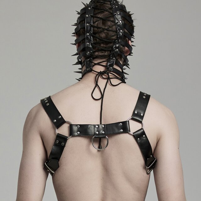PUNK RAVE Chest harness Desolate with straps