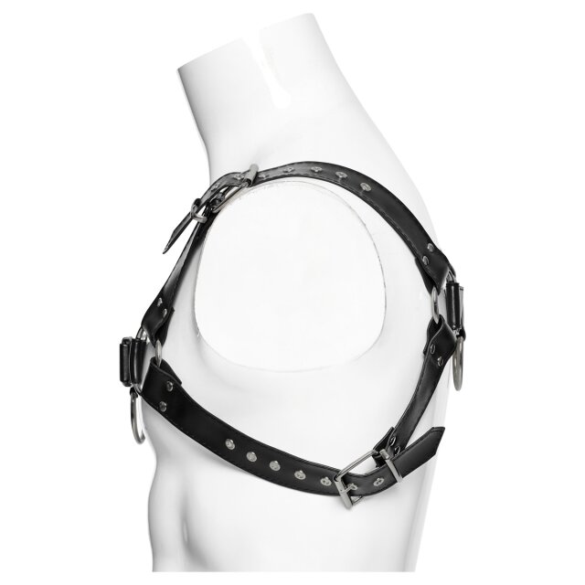 PUNK RAVE Chest harness Desolate with straps