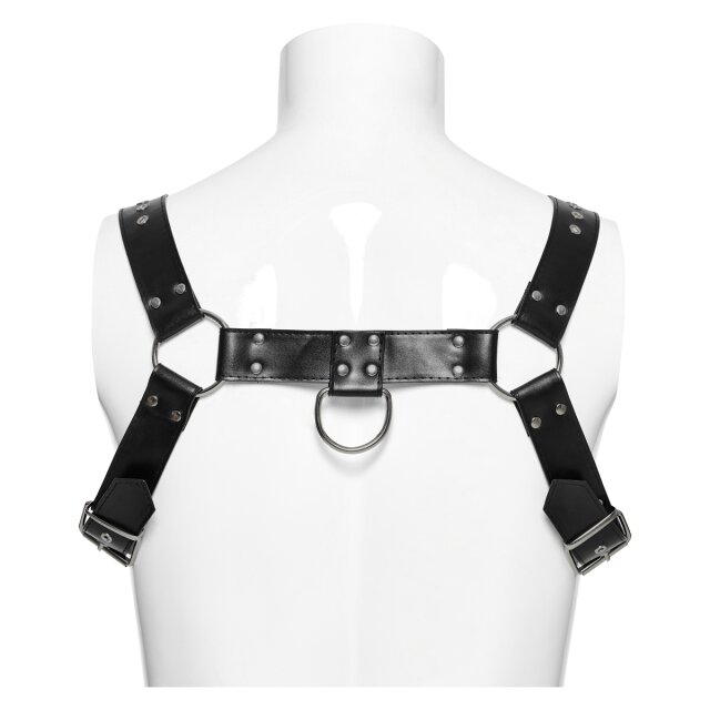 PUNK RAVE Chest harness Desolate with straps