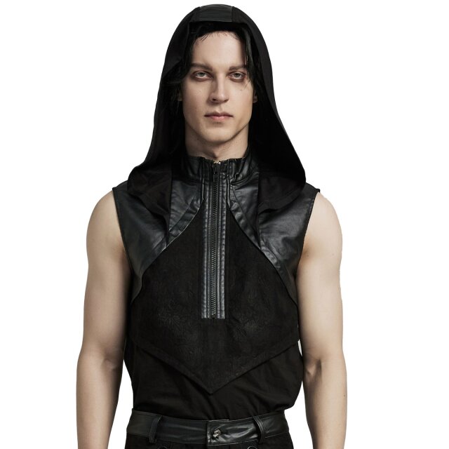 Punk Rave Tanktop Dark Forces mit großer Kapuze XXL/3XL