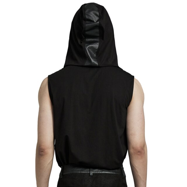 Punk Rave Tanktop Dark Forces mit großer Kapuze XXL/3XL