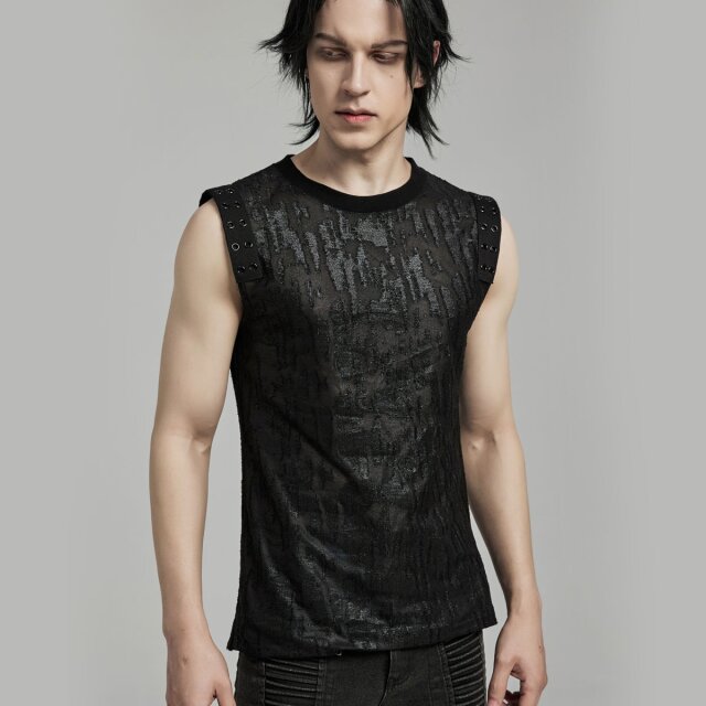 PUNK RAVE Distressed Tanktop Scars S-M