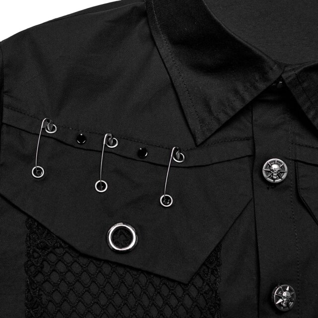 Punk Rave Kurzarm-Hemd Revolt 3XL