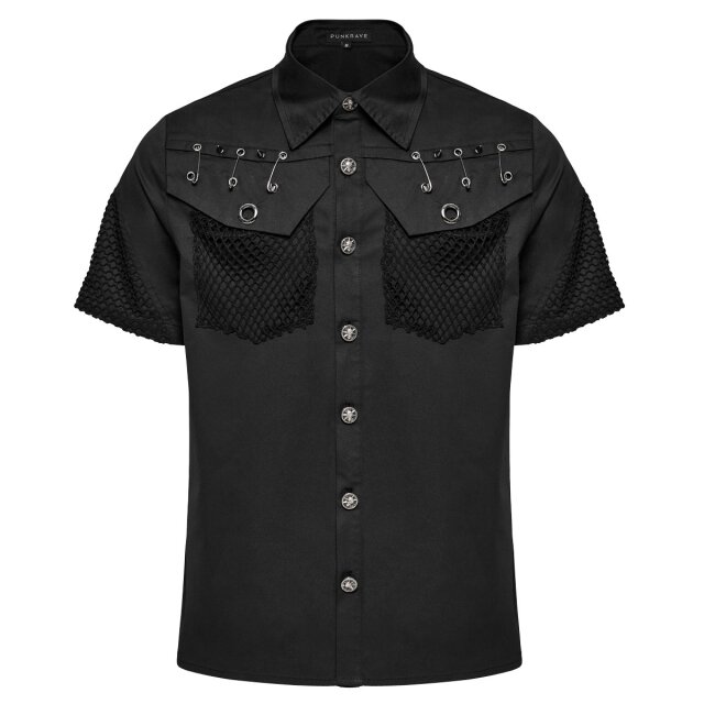 Punk Rave Kurzarm-Hemd Revolt 5XL
