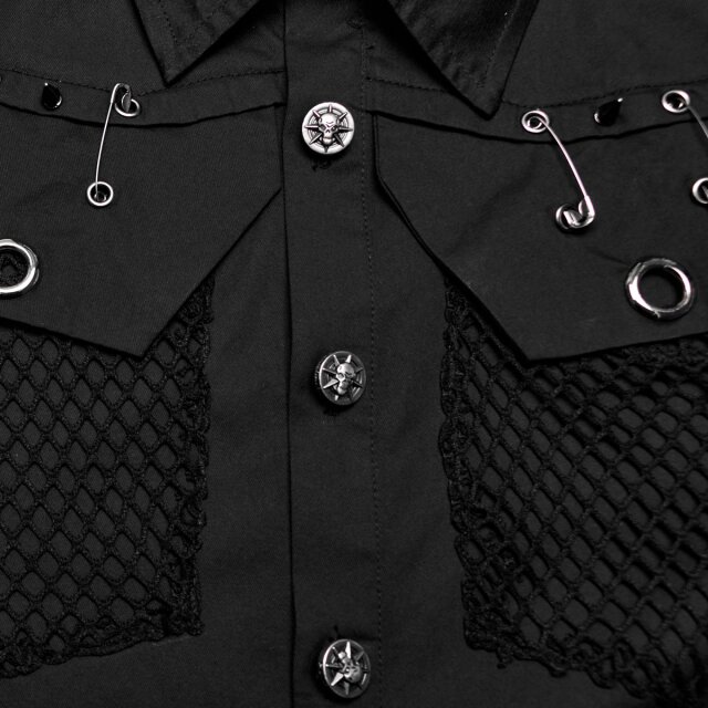 Punk Rave Kurzarm-Hemd Revolt 5XL