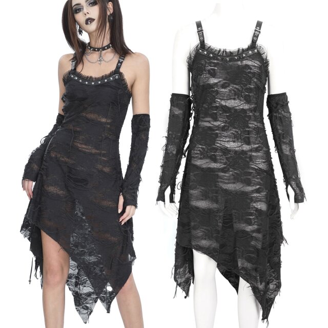Devil Fashion Gothic Fetzenkleid Destruction (SKT190) mit...