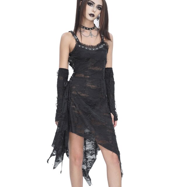 Fetzenkleid Destruction mit Armstulpen L