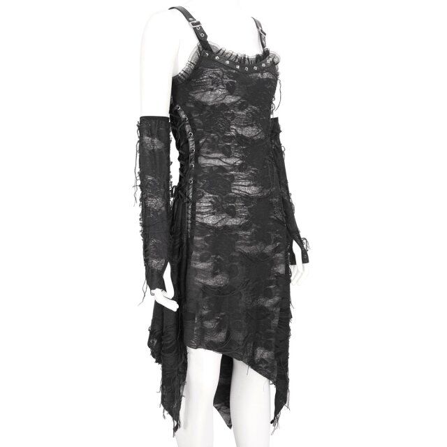 Fetzenkleid Destruction mit Armstulpen L