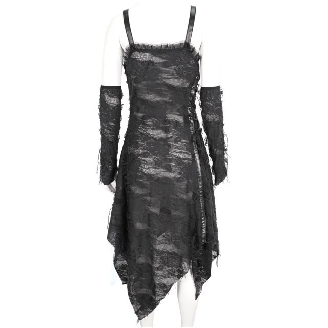 Fetzenkleid Destruction mit Armstulpen L