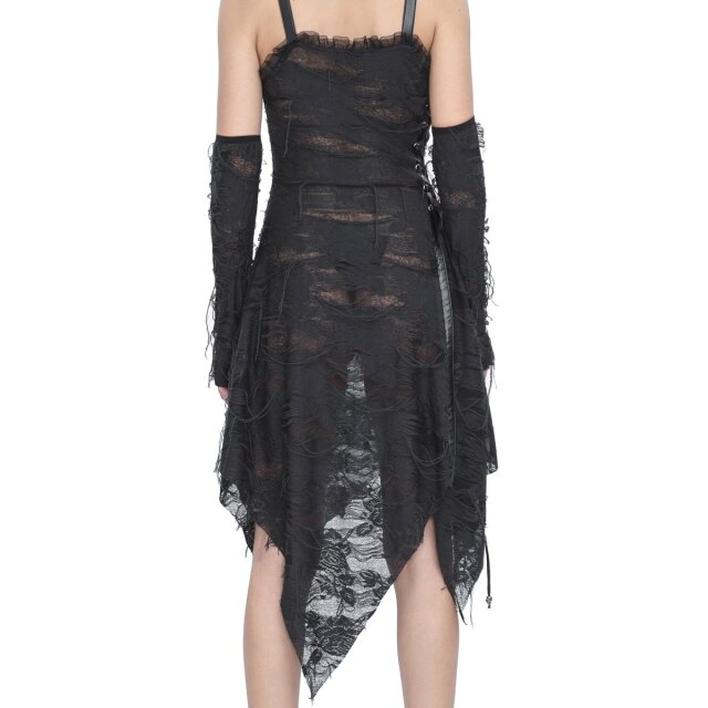 Fetzenkleid Destruction mit Armstulpen L
