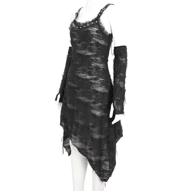 Fetzenkleid Destruction mit Armstulpen L
