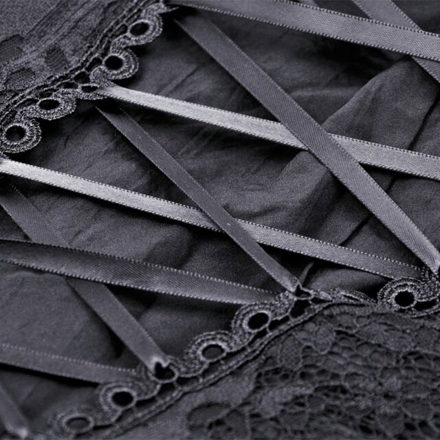 Strappy top Wicked Darkness in corsage look