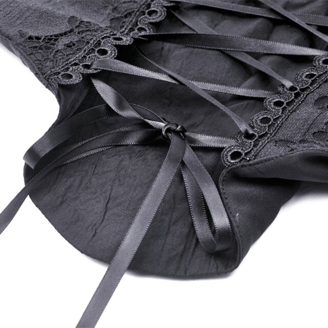 Strappy top Wicked Darkness in corsage look
