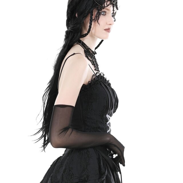 Strappy top Wicked Darkness in corsage look