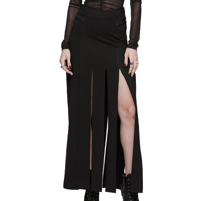 PUNK RAVE langer Bahnenrock Noirelle S