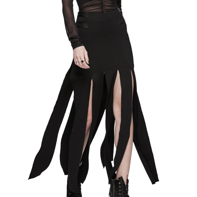 PUNK RAVE langer Bahnenrock Noirelle S