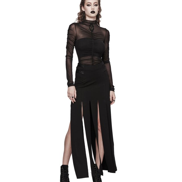 PUNK RAVE langer Bahnenrock Noirelle S