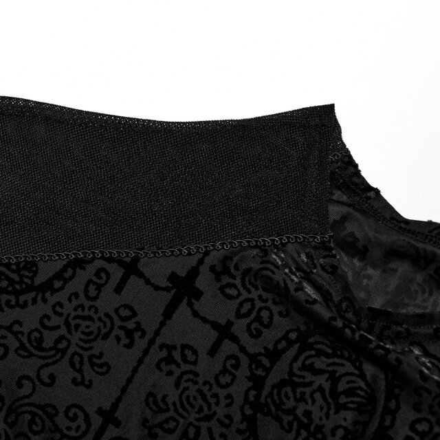 Punk Rave Mesh Longsleeve Skull Cameo L/XL