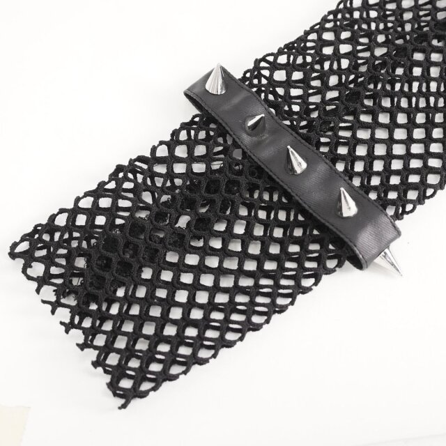 Devil Fashion long mesh sleeves with straps