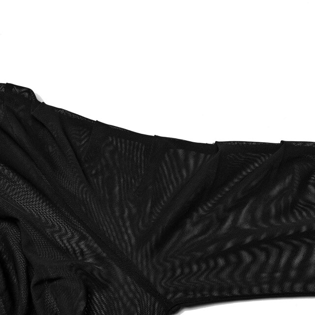 Punk Rave gesmoktes Mesh Shirt Longsleeve Oblivion Idol