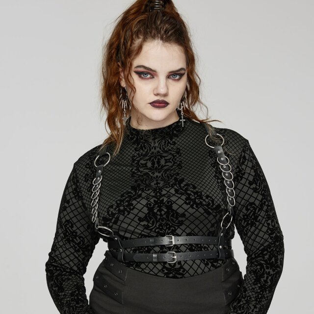 PUNK RAVE Oberkörper-Harness Lust Bound 3XL-4XL
