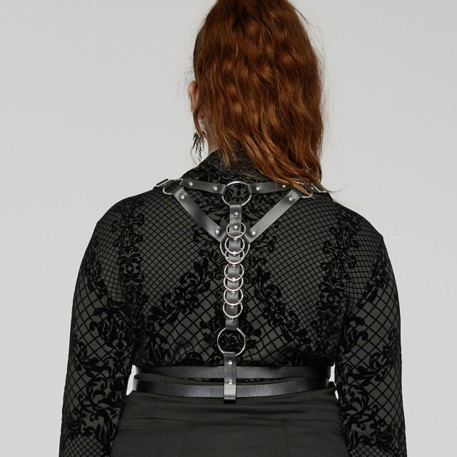 PUNK RAVE Oberkörper-Harness Lust Bound 3XL-4XL